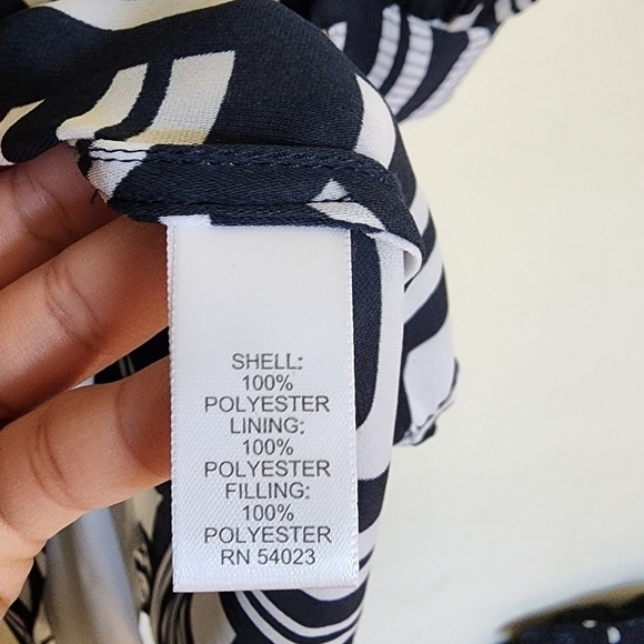 Banana Republic Business Casual V-neck All-over Print Dress size 0 NWT - Picture 5 of 7